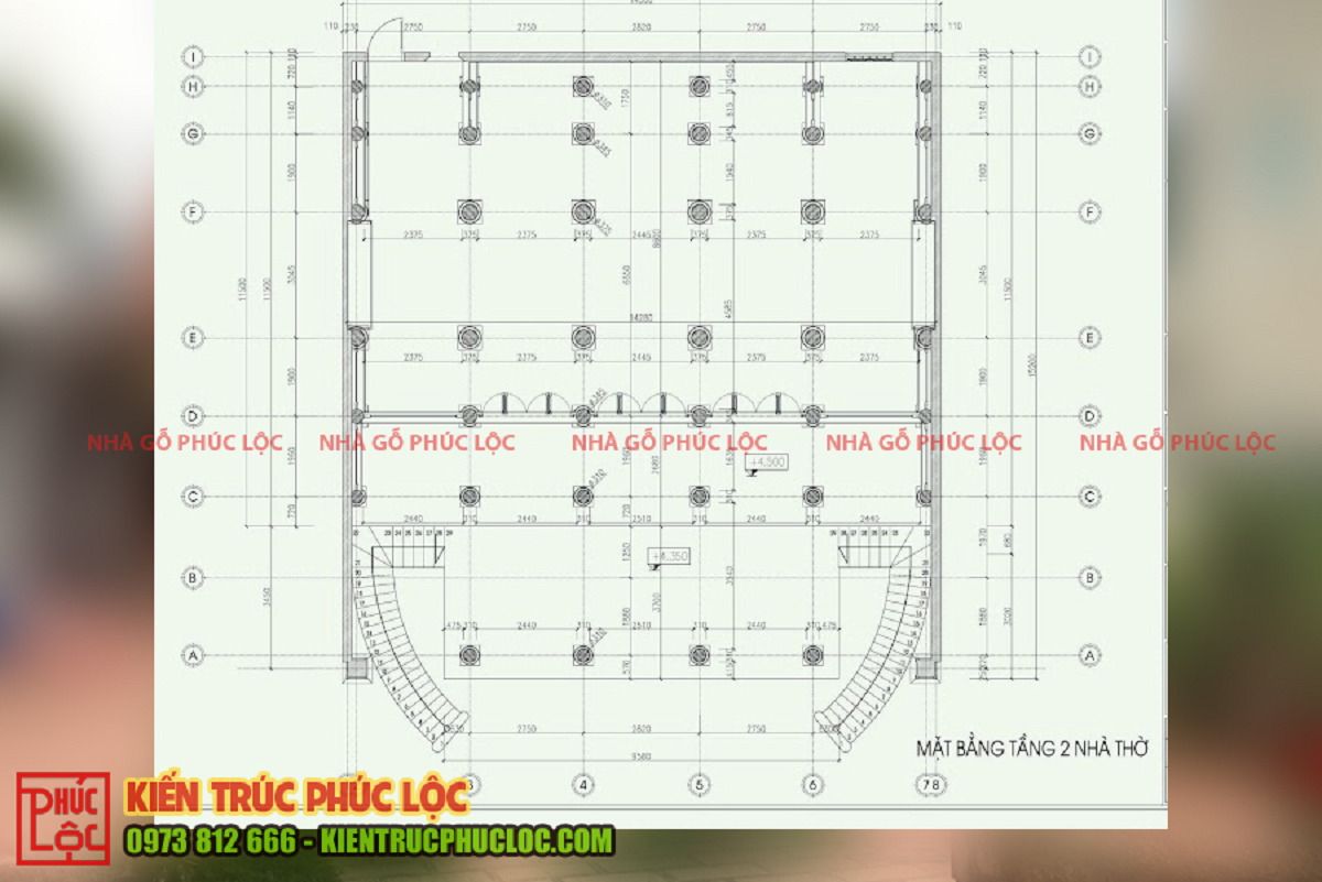 Bản vẽ 2D trong kiến trúc nhà gỗ